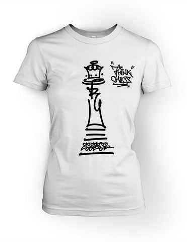 Think Chess Queen Piece Tee