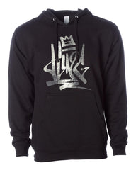 King Tag Vol.3 Silver on Black Hoody