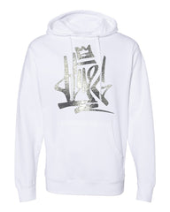 King Tag Vol.3 Silver on White Hoody