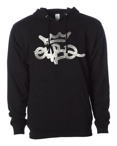 EWBQ Silver Broadstroke Black Hoody