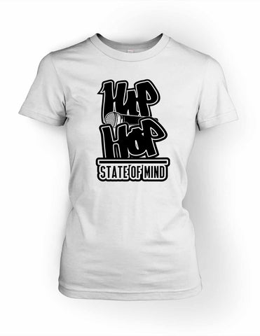 Hip Hop State of Mind Women's Crewneck T-Shirt