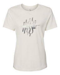 Hussle Tee Womens Silver