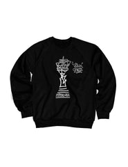 Think Chess King Piece Sweater Silver