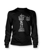 Think Chess King Piece Silver LS T-Shirt