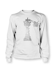 Think Chess King Piece Silver LS T-Shirt