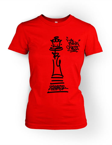 Think Chess Queen Piece Tee