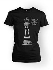 Think Chess Queen Piece Tee Silver