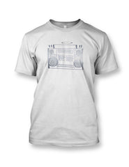 Hip Hop Boombox Vol.1 Tee Silver