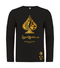 True Ace Black & Gold Men's LS T-Shirt