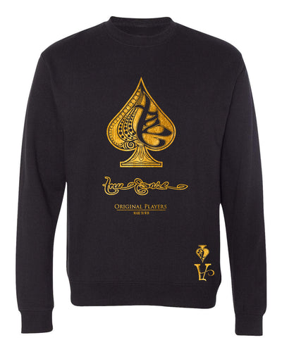 True Ace Black & Gold Crewneck Sweater