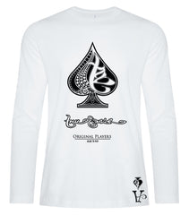 True Ace White Men's LS T-Shirt