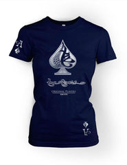 True Ace NavyBlue & Silver -Women's Crewneck Tee