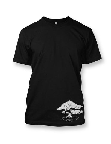 Bonsai Men's Black Crewneck T-shirt