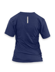 True Ace Navyblue & Silver Women's Vneck T-shirt