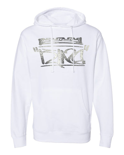 King Tag Vol.2 Silver on White Hoody