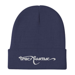 TE Banner White Script Beanie