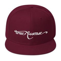 True Essense Snapback White Script