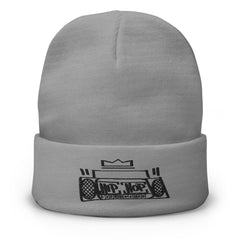 Hip Hop Boombox Beanie Black Stitch