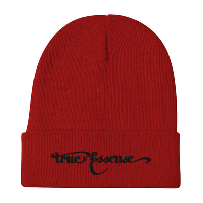 TE Banner Black Script Beanie