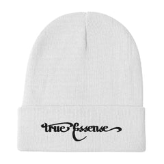 TE Banner Black Script Beanie